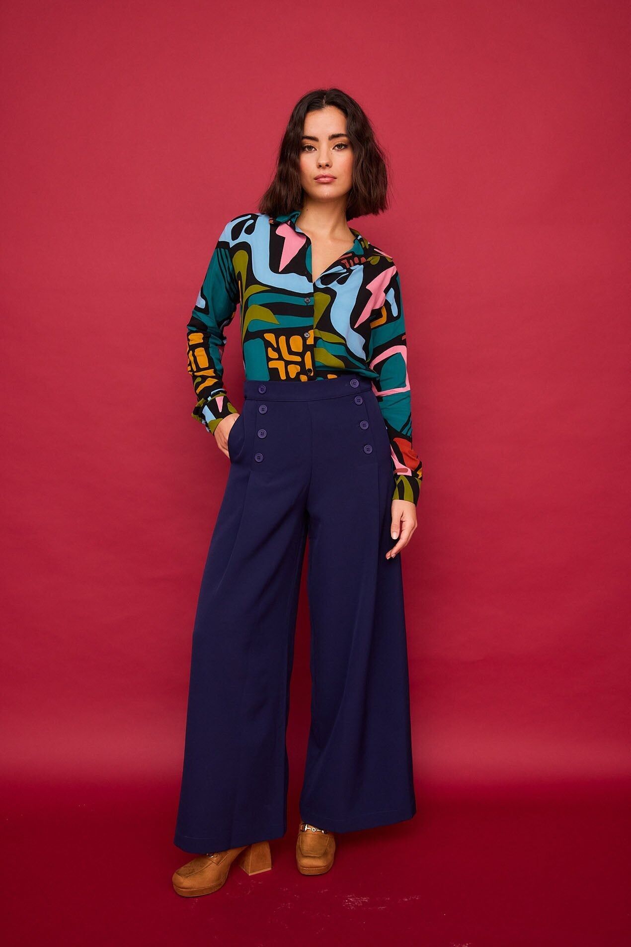 Nenufar Marineblaue Hose