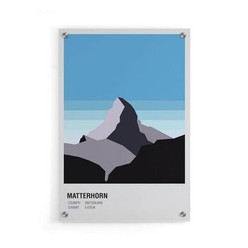 Matterhorn Switzerland Day - Affiche encadrée - 20 x 30 cm 5