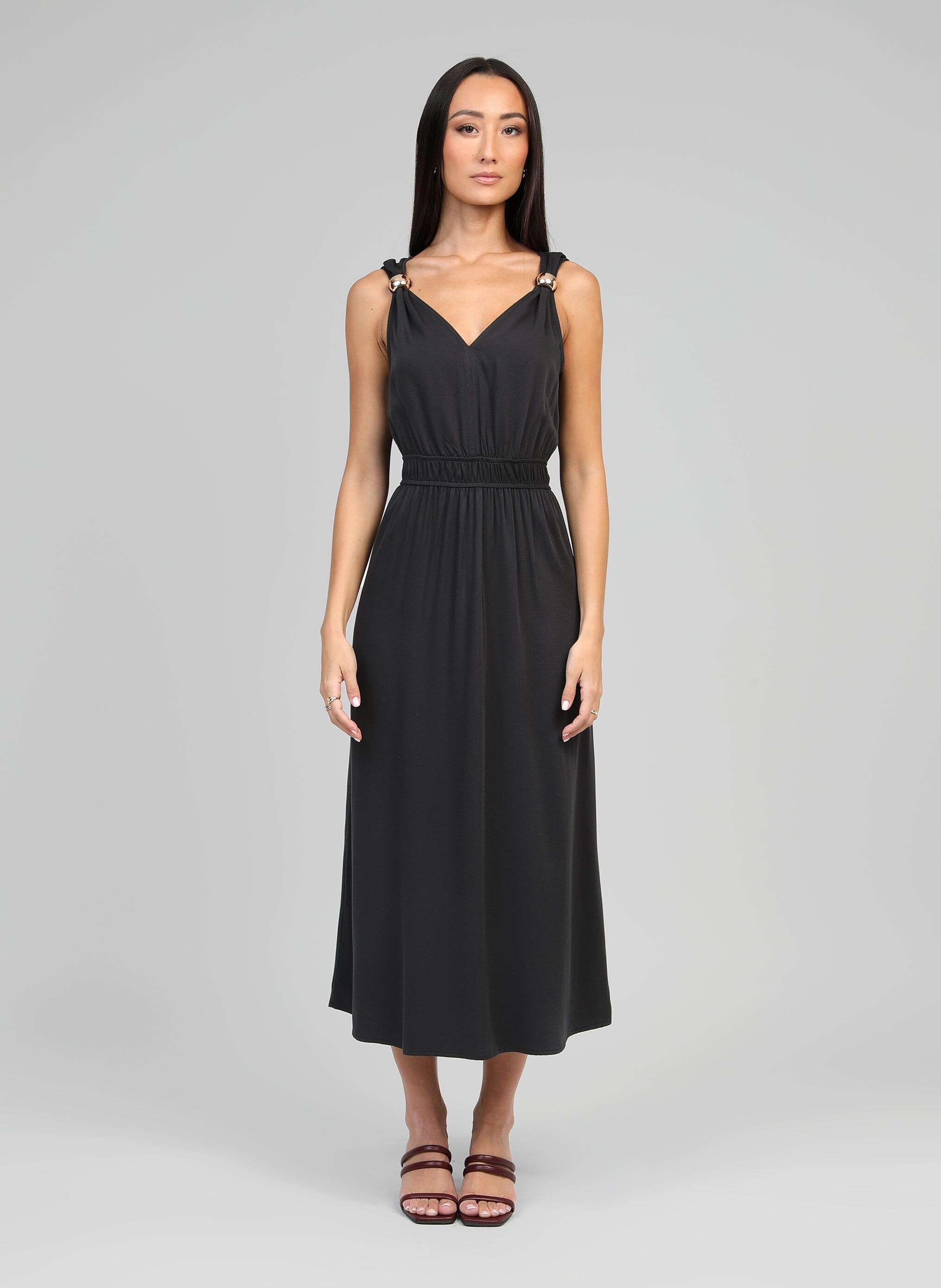 ABITO MIDI MALOUISA carbonio