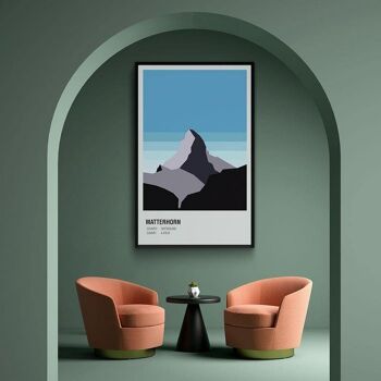 Jour du Cervin Suisse - Plexiglas - 40 x 60 cm 3
