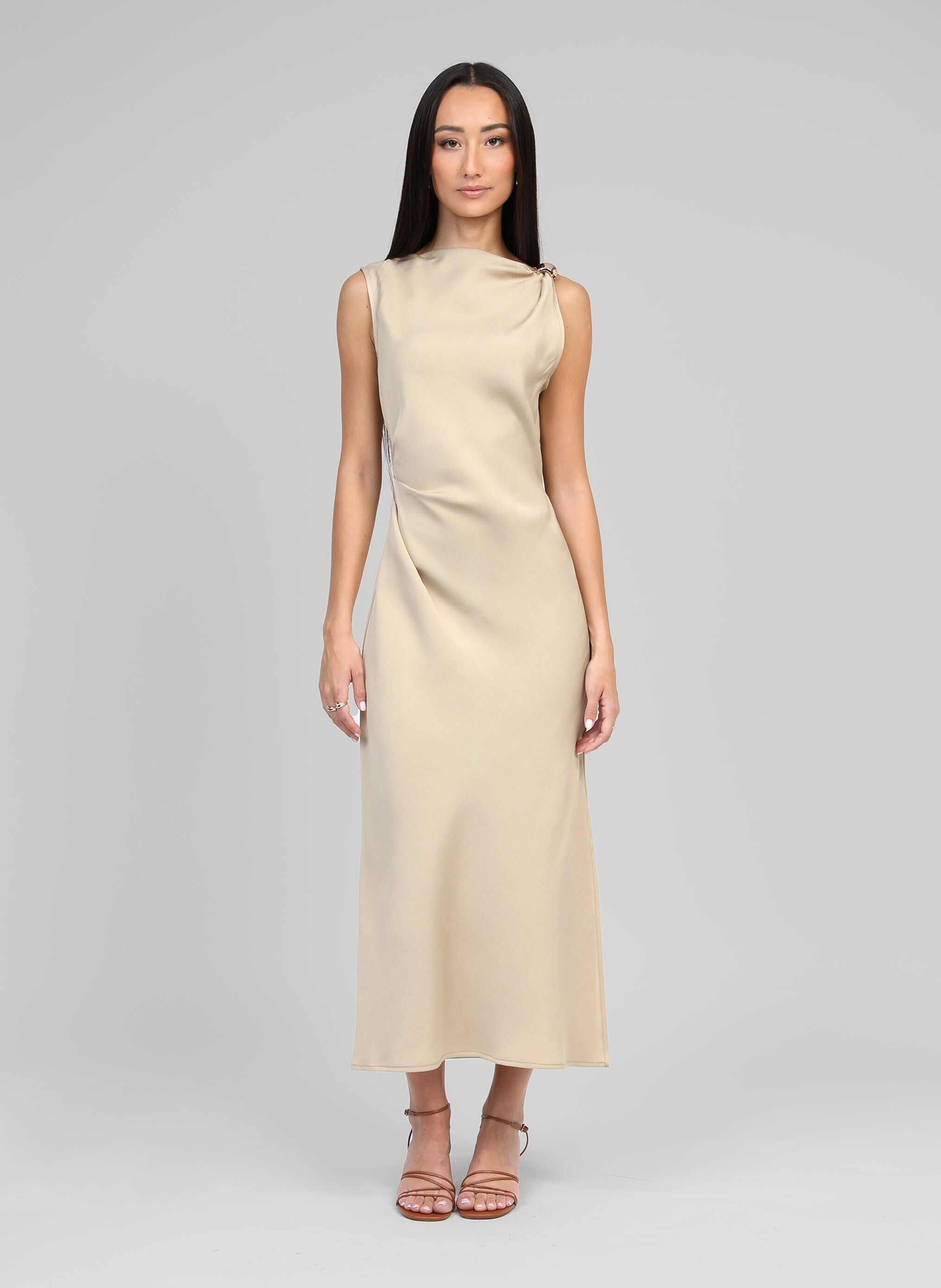 ABITO MIDI beige MIRKA