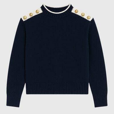 LOUKI navy sweater
