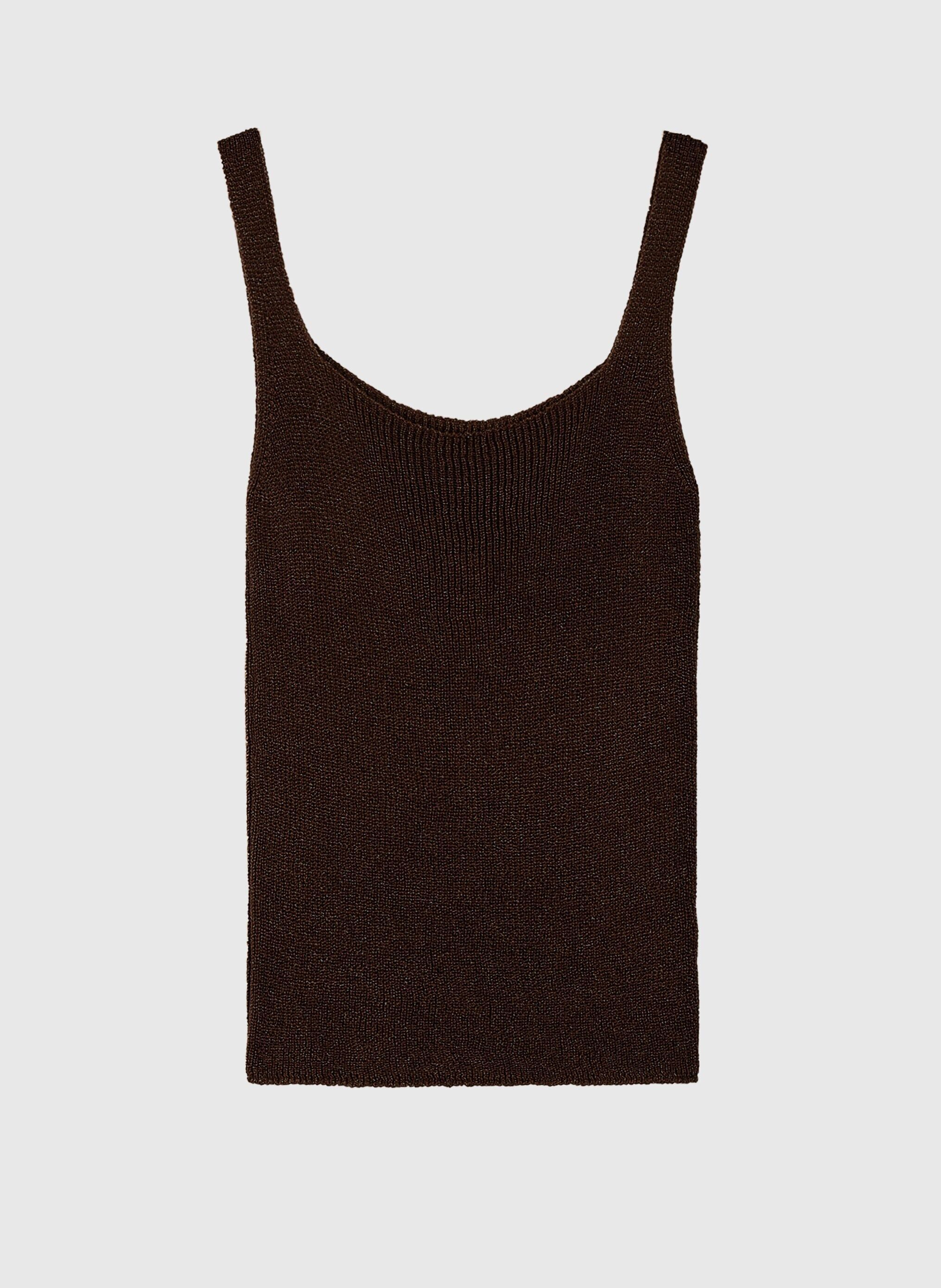 Canotta color cioccolato LITY