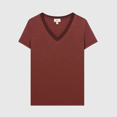 T-SHIRT TERRY bordeaux