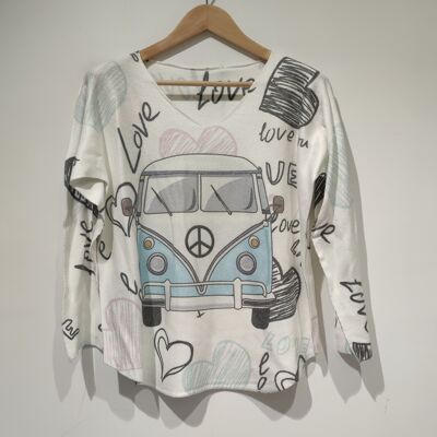 MILA PRINT van love
