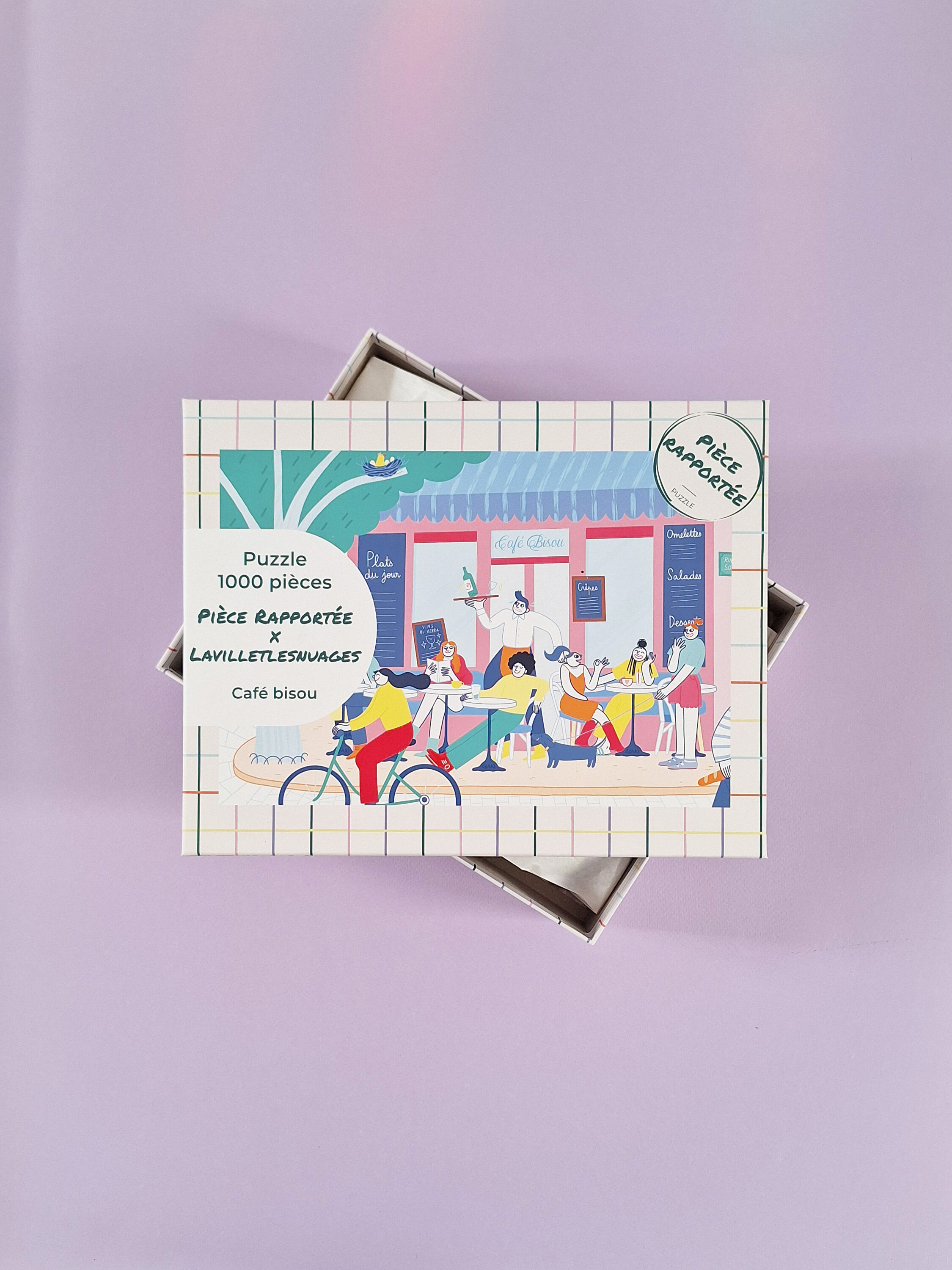 Puzzle 1000 pièces Café bisou
