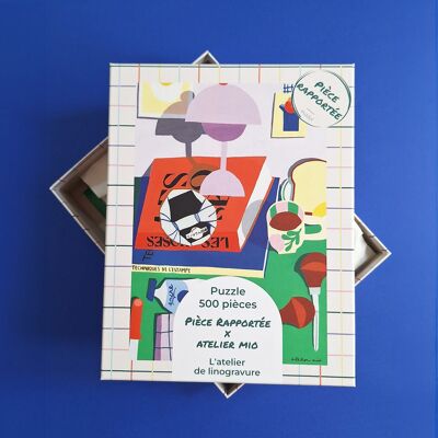 500-piece puzzle: The linocut workshop