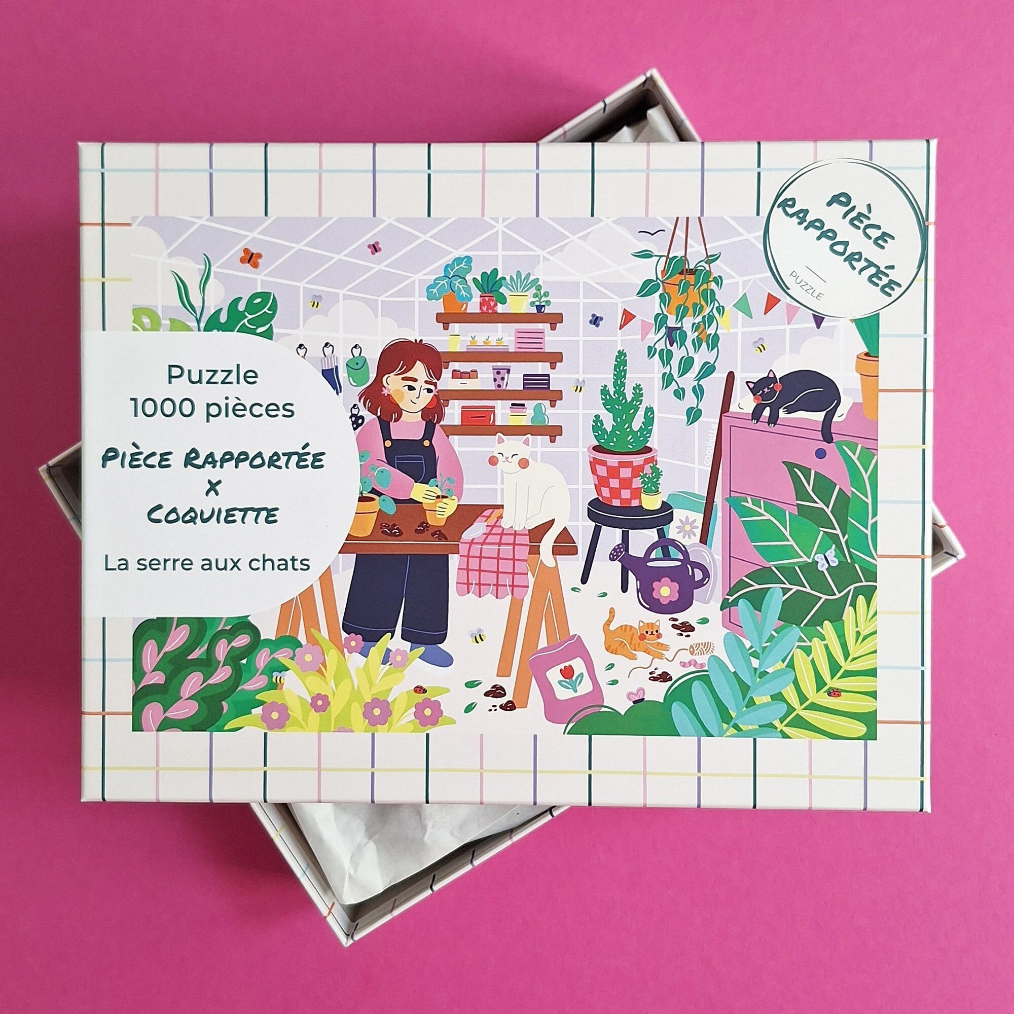 Rompecabezas de 1000 piezas El invernadero del gato