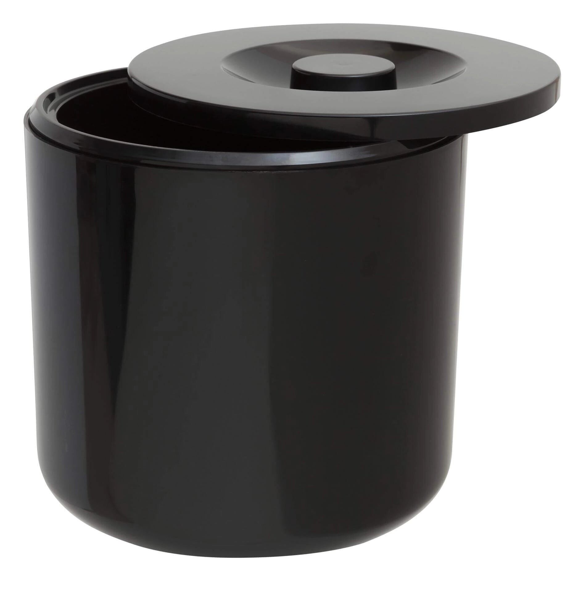 Black round ice bucket - 2.5L