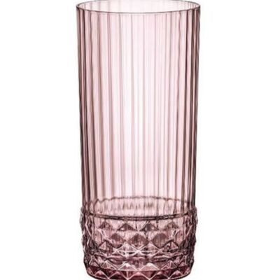 Verre forme haute AMERiCA'S 20 - Rose - 40cl
