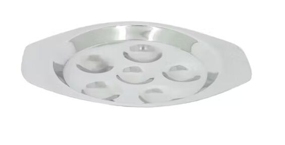 Piatto per lumache - Acciaio inossidabile - 6 fori