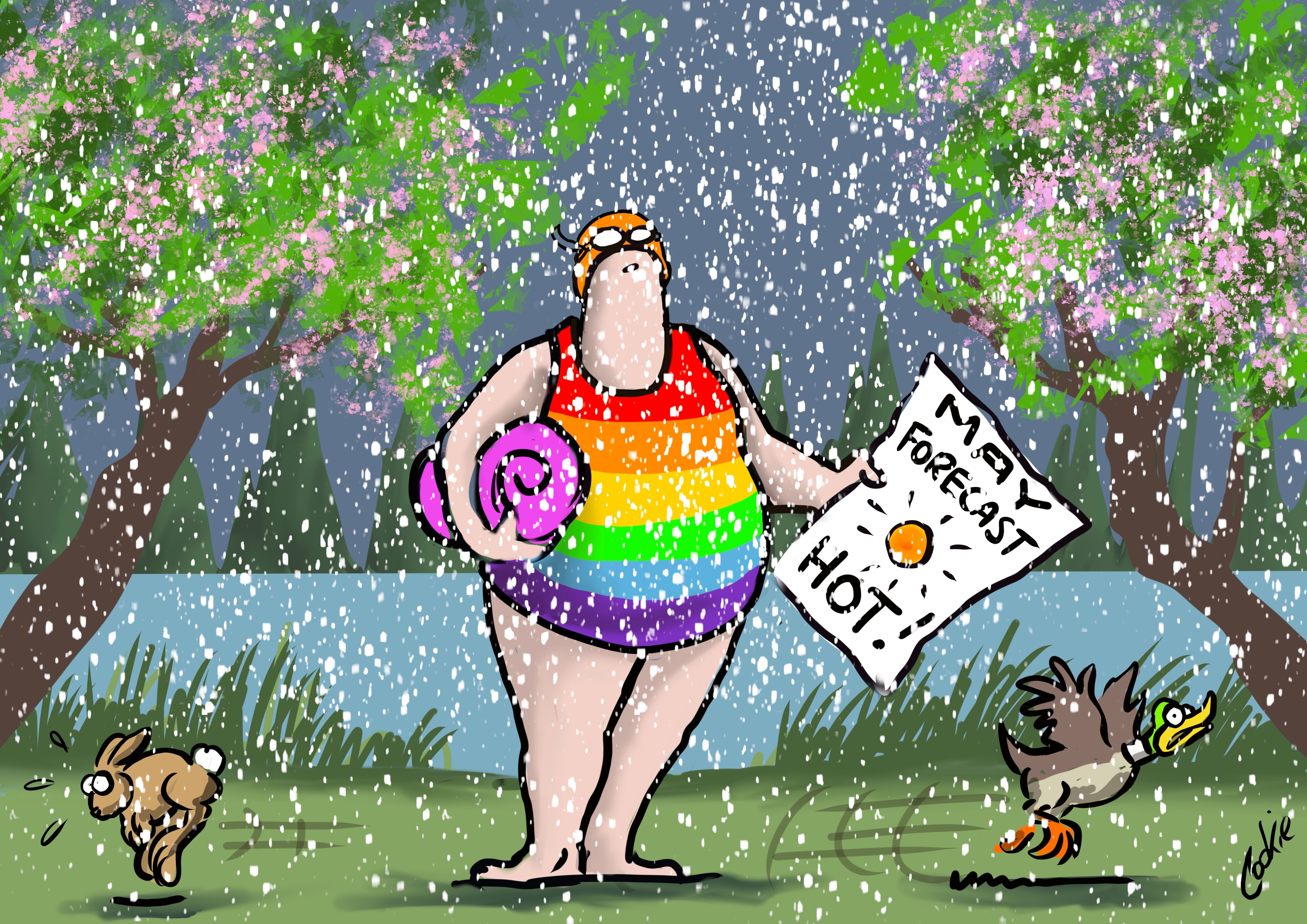 Flockers | Previsioni di maggio calde!| Biglietti d'auguri Kimmer Blank