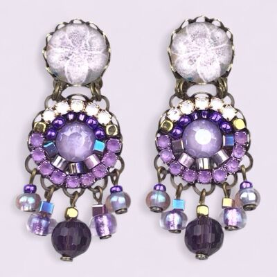 Pendientes de cristales hechos a mano ISLAND MOV