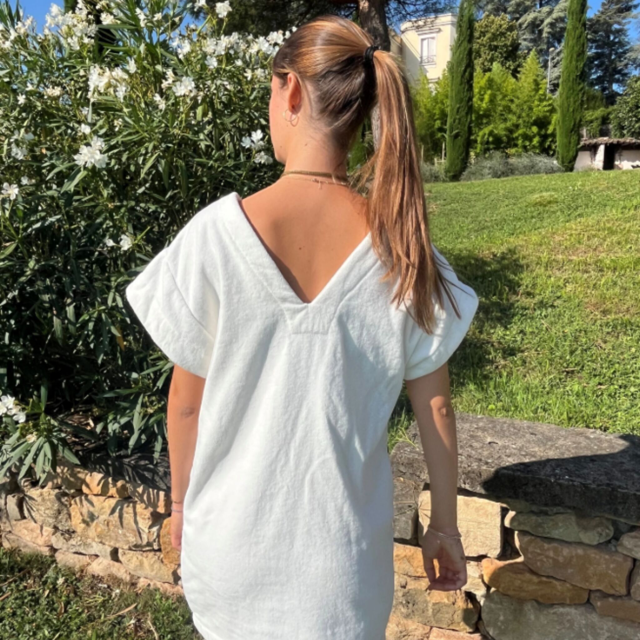 Robe de Plage courte - Eté Anni Sessanta - Chantilly