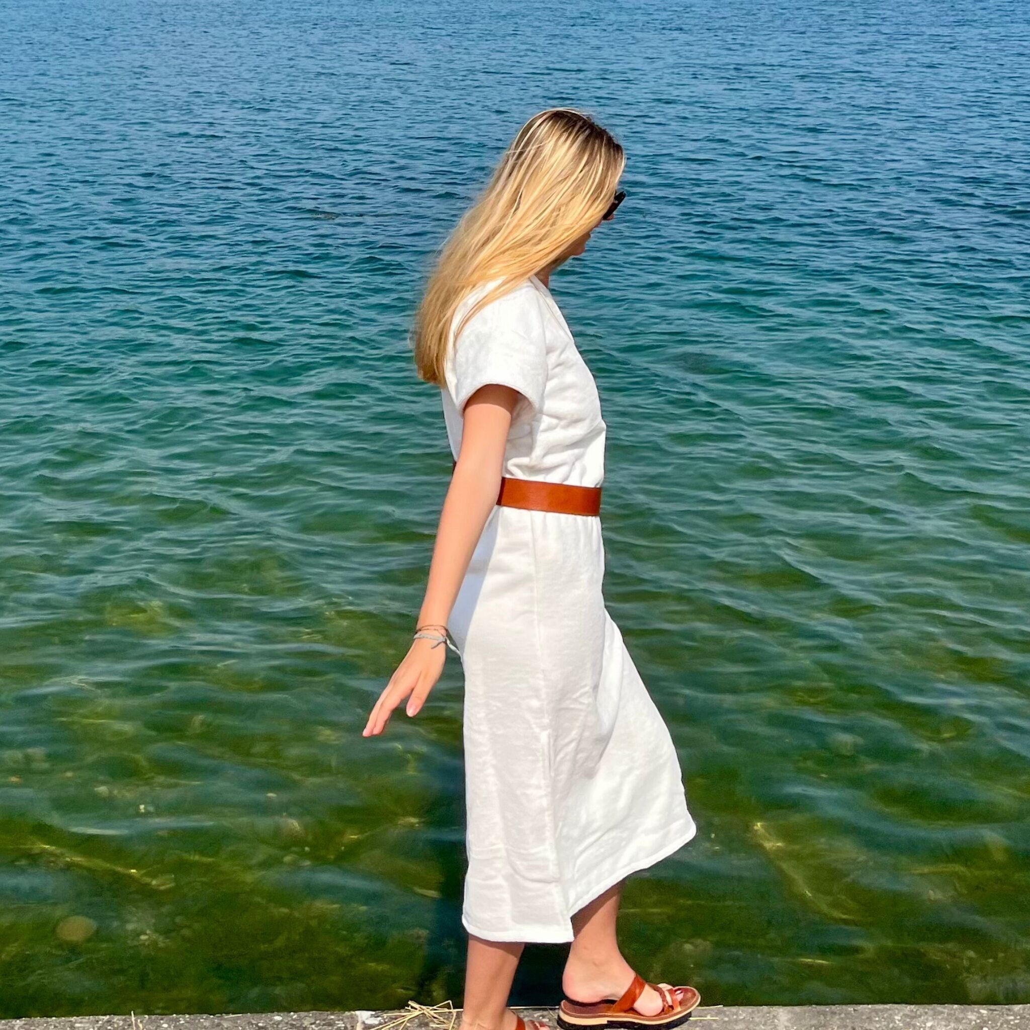 Robe de Plage longue - Été Anni Settanta - Chantilly