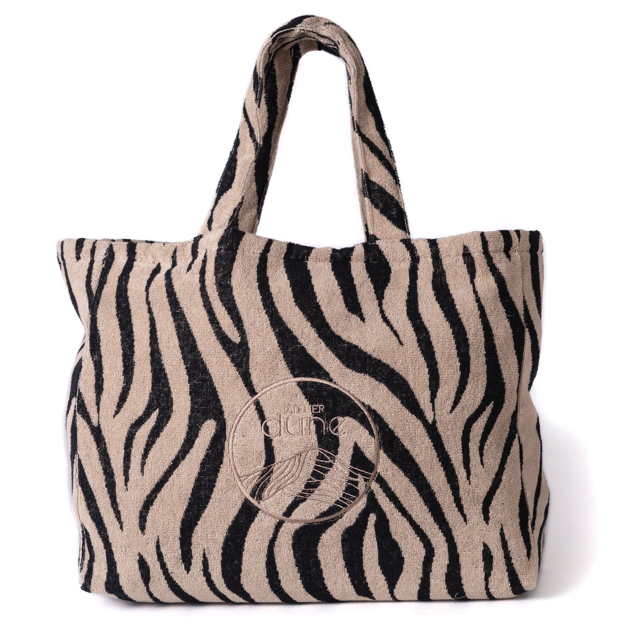 Borsa tote idéal XL - Coton Bio - Zèbre
