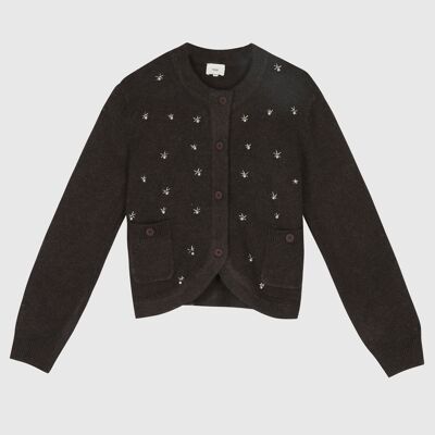 gilet marrone NATALIA