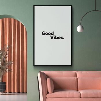 Good Vibes - Affiche encadrée - 20 x 30 cm 3