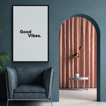 Good Vibes - Affiche encadrée - 20 x 30 cm 4