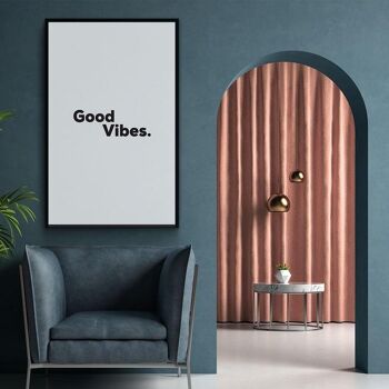 Good Vibes - Affiche encadrée - 40 x 60 cm 4