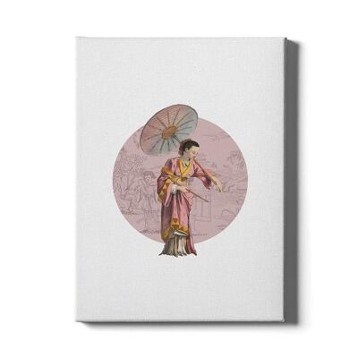 Chinesische Dame - Plexiglas - 30 x 45 cm
