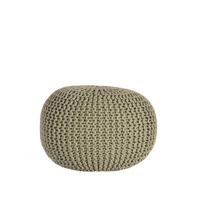 Nostalgia Strickpouf - Olivgrün - Baumwolle - M