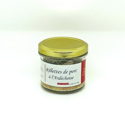 Rillettes de cerdo Ardéchoise - con castañas - 80 gramos
