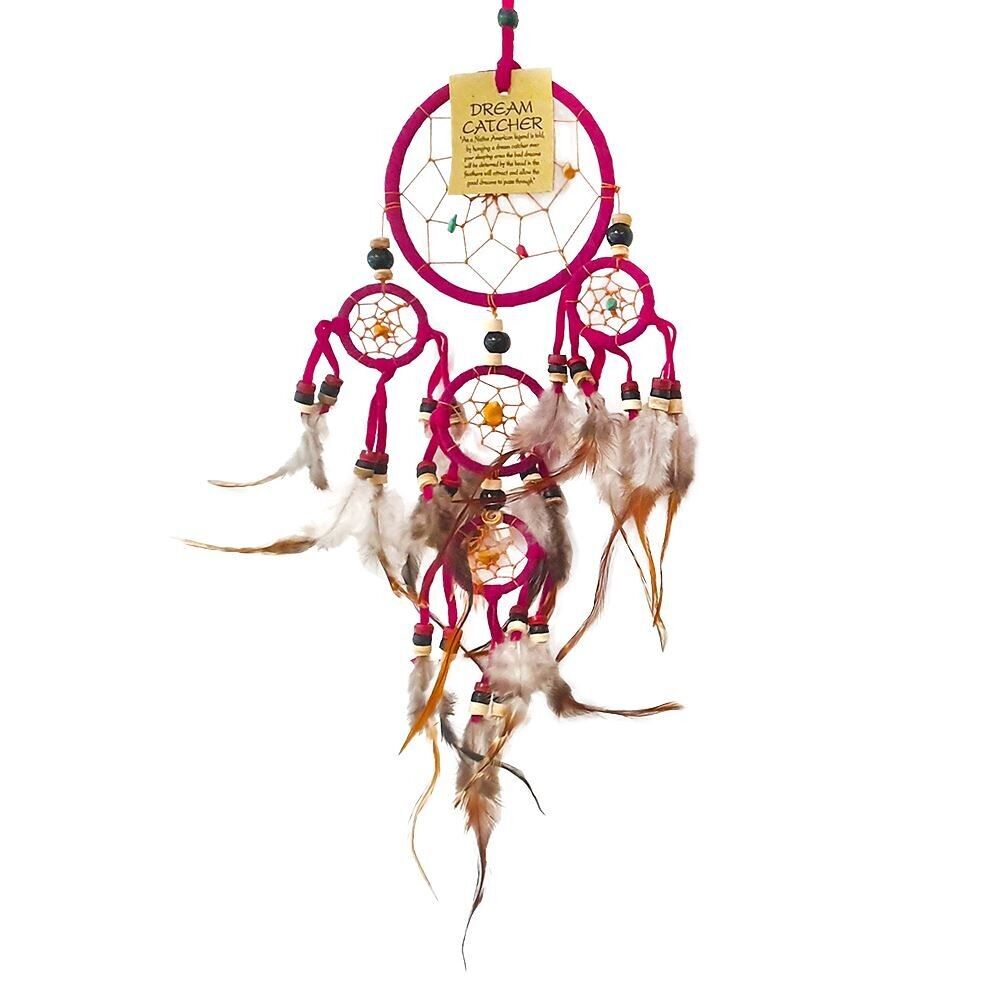 Attrape-rêves, anneau de 9 cm avec 4 anneaux plus petits