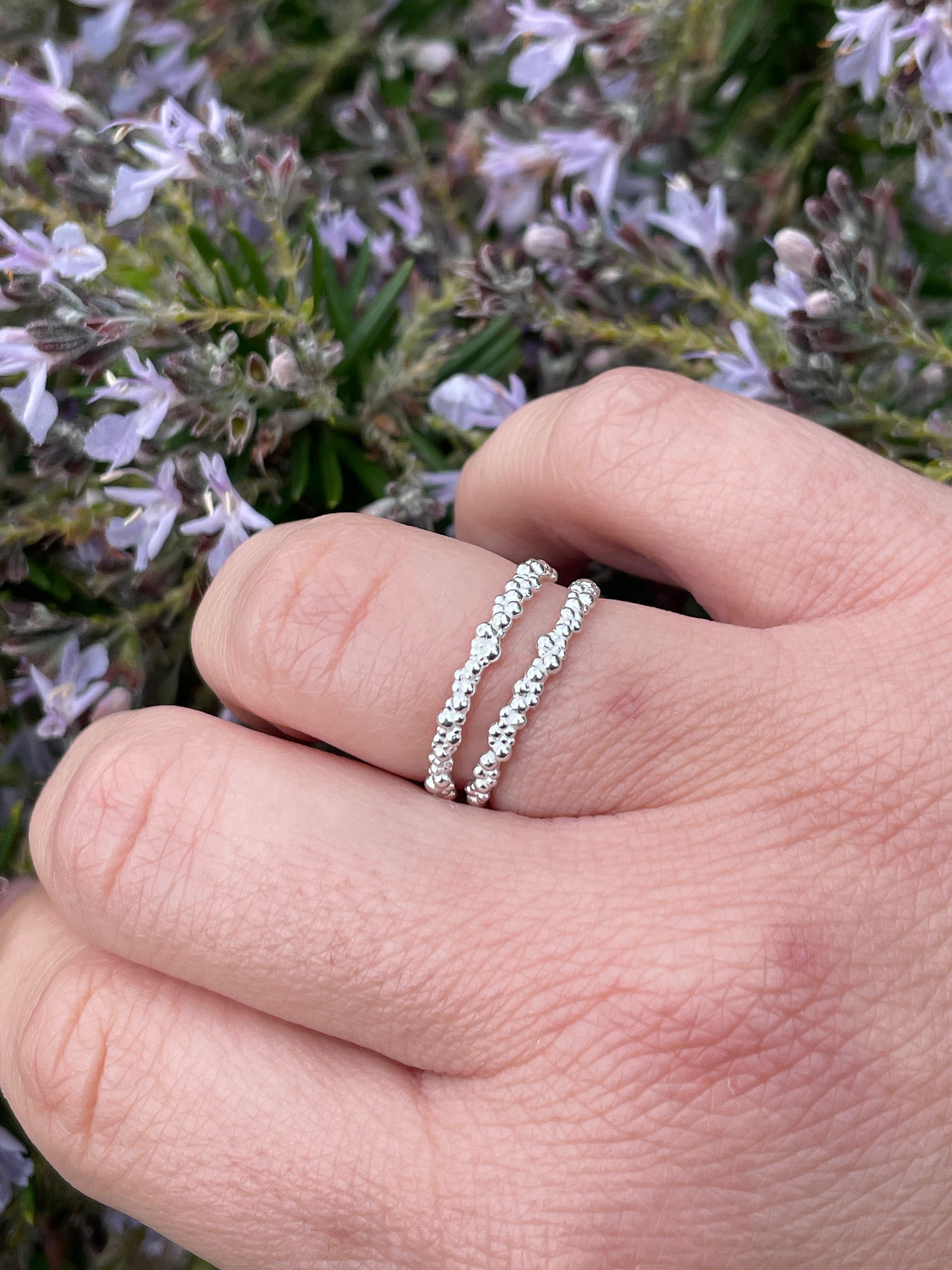 Anello regolabile in argento 925