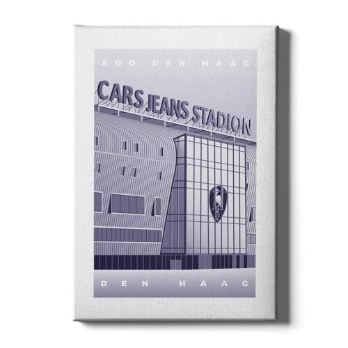 ADO Den Haag - Poster ingelijst - 40 x 60 cm - Grijs