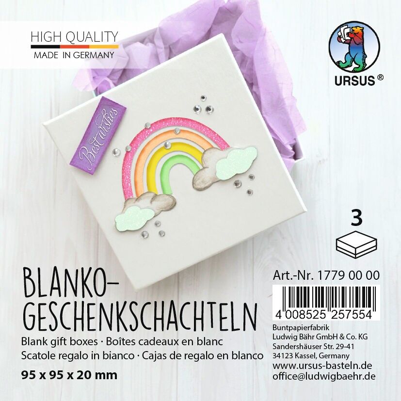 Blanko-Geschenkschachteln