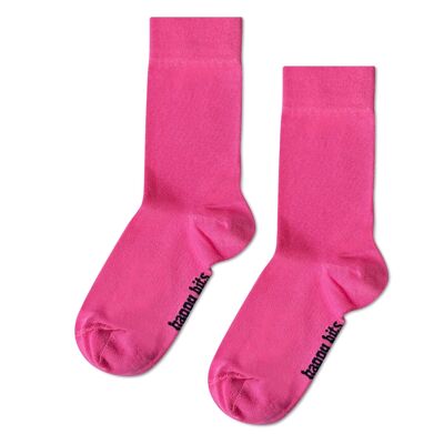 Calzini semplici in bambù - Rosa Bubblegum