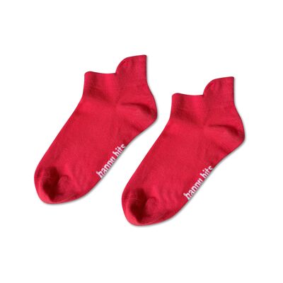 Calcetines deportivos de bambú - Rojo deportivo - Paquete de 5