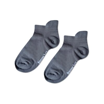 Calcetines deportivos de bambú - Gris oscuro clásico - Paquete de 5