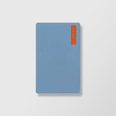 Bloc de notas reutilizable azul tipo S / Wemo: su recubrimiento superficial es especial para reescribir con bolígrafo: 3R, Reescribible, Reutilizable, Resistente.
