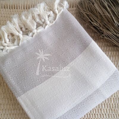 Copriletto, Divano Alhambra Beige 100% Cotone Oeko-Tex