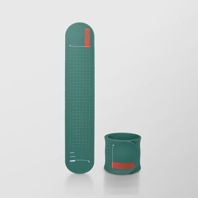 Mémo Note Vert (Green) réutilisable Band type pour poignet / Wemo : son revêtement de surface est spécial pour la réécriture au stylo à bille : 3R, Réécriture, Réutilisable, Résistant.