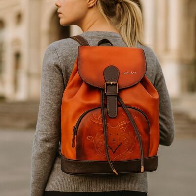 Bolso de piel para mujer Zerimar - Exclusivo y casual grabado
