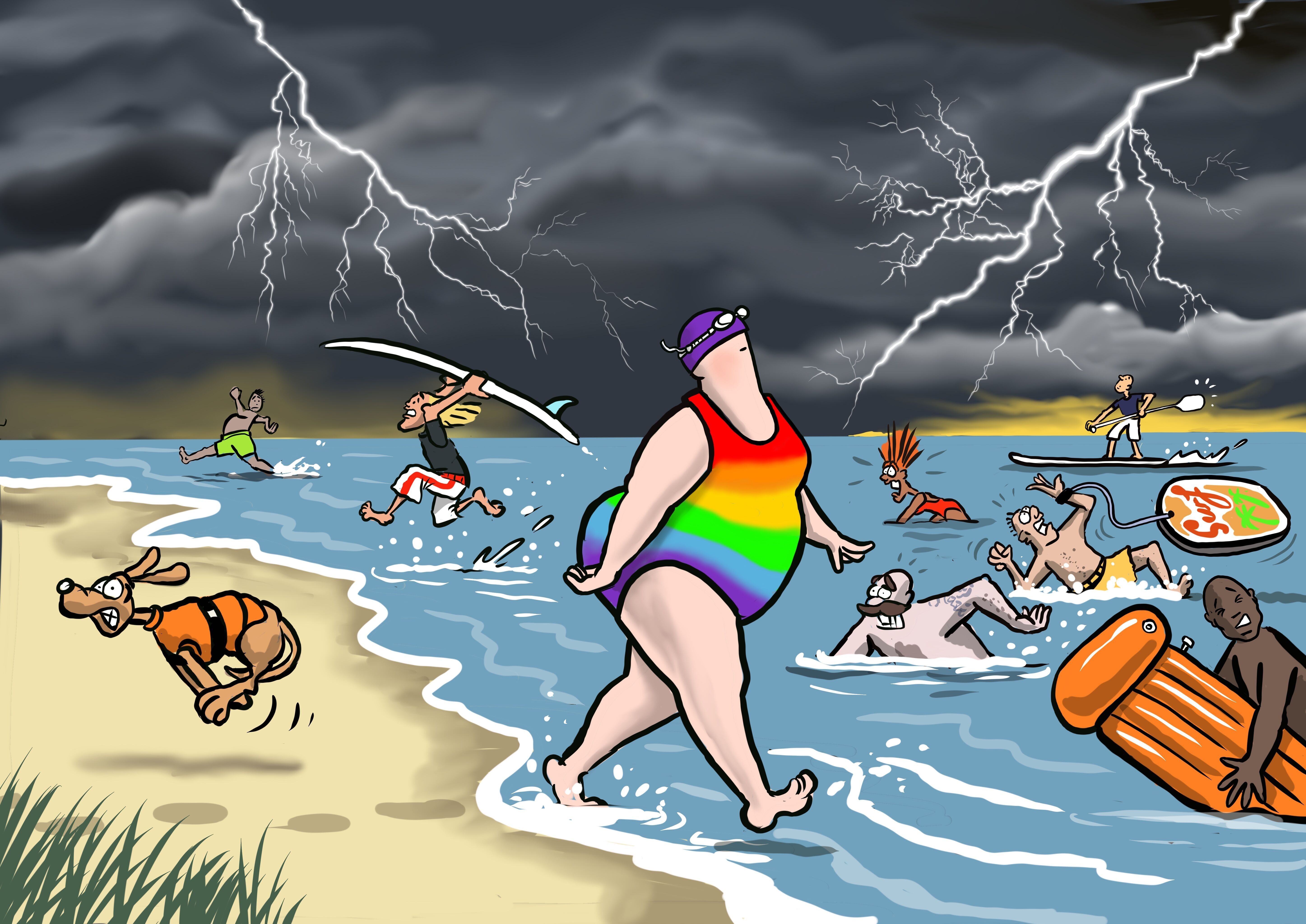 Flocker | Thunder | Kimmer Blank Greetings card