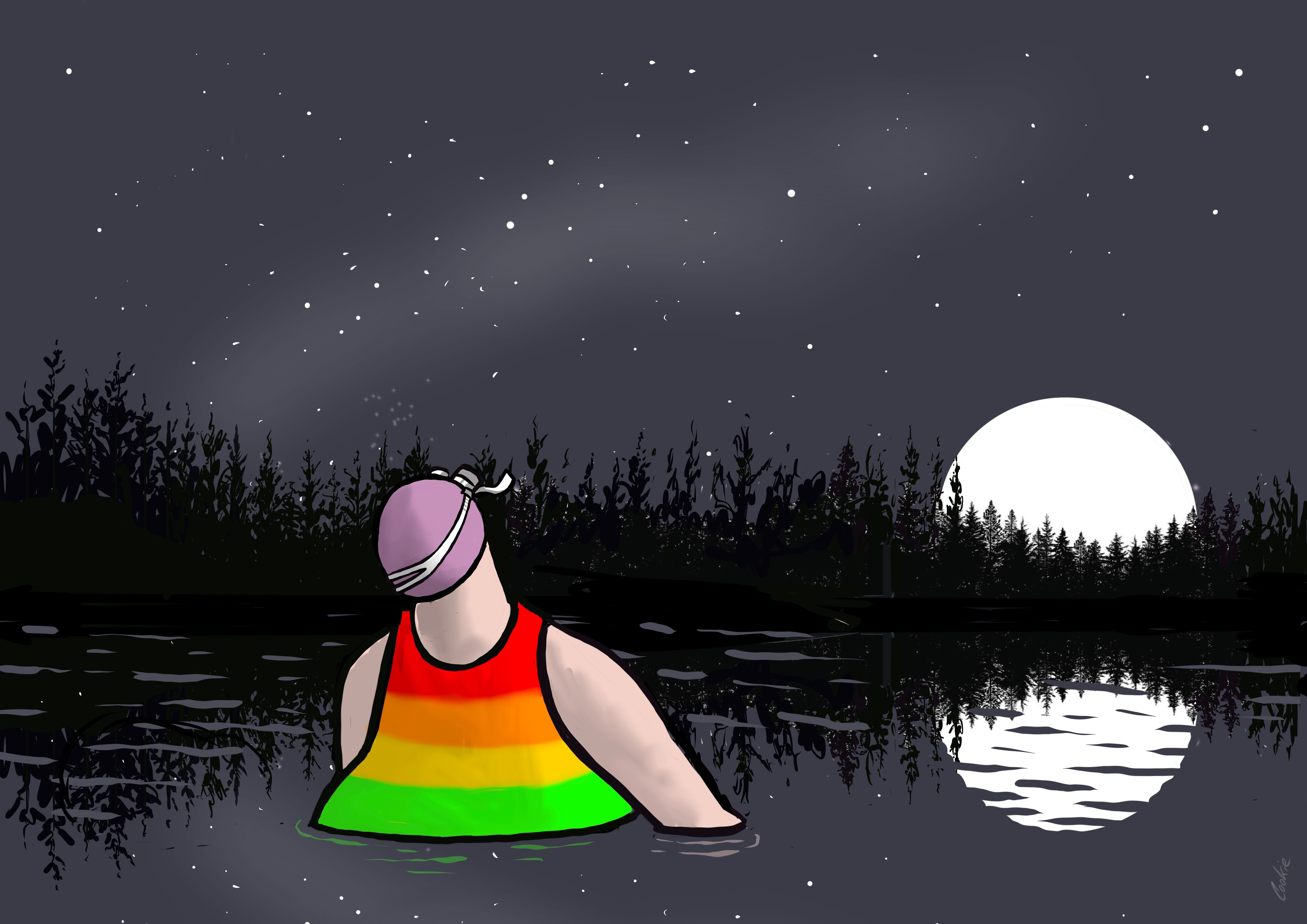 Flocker | Osservazione delle comete | Biglietto di auguri vuoto Kimmer