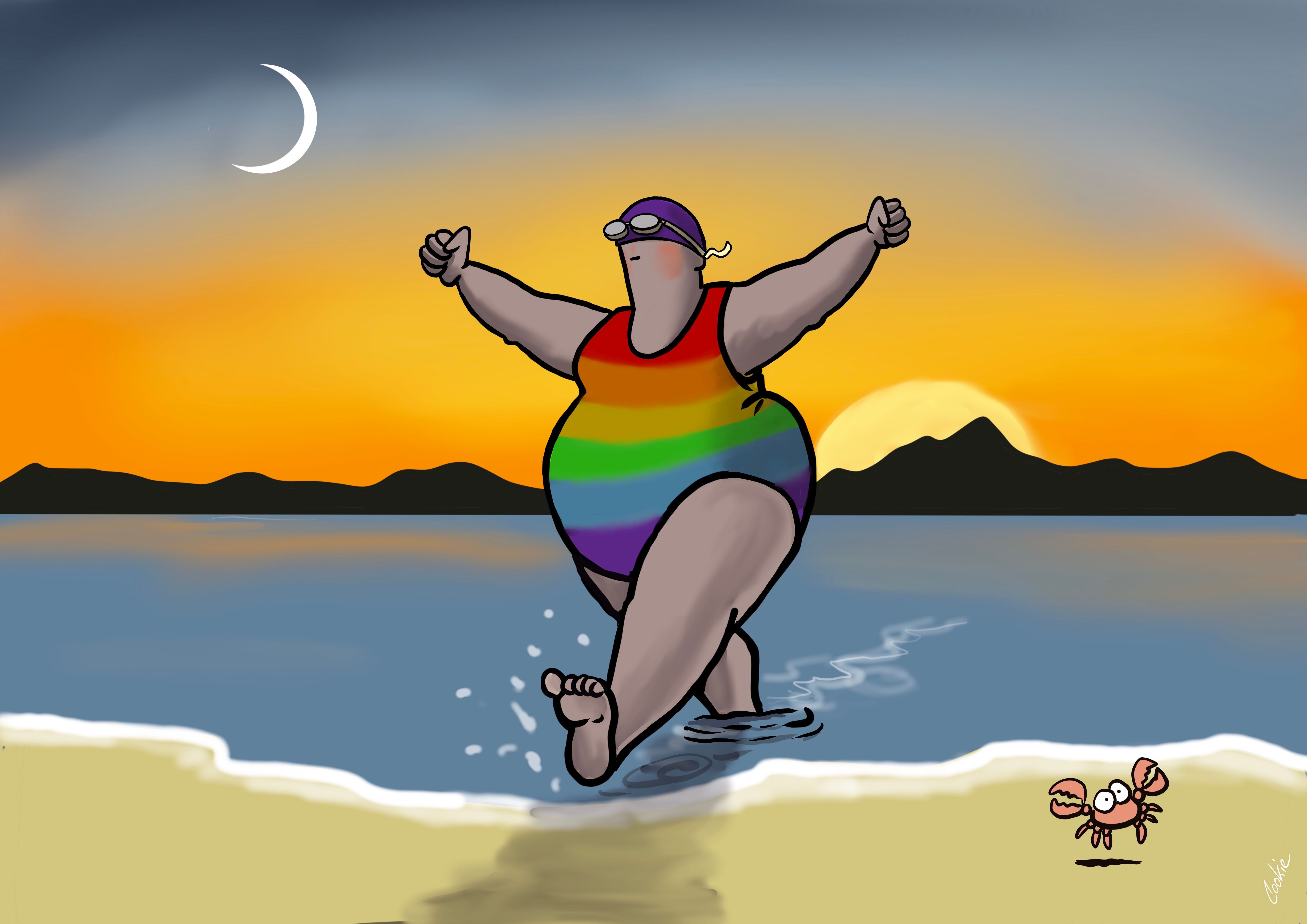 Flocker | Dall'alba al tramonto | Biglietto d'auguri vuoto Kimmer