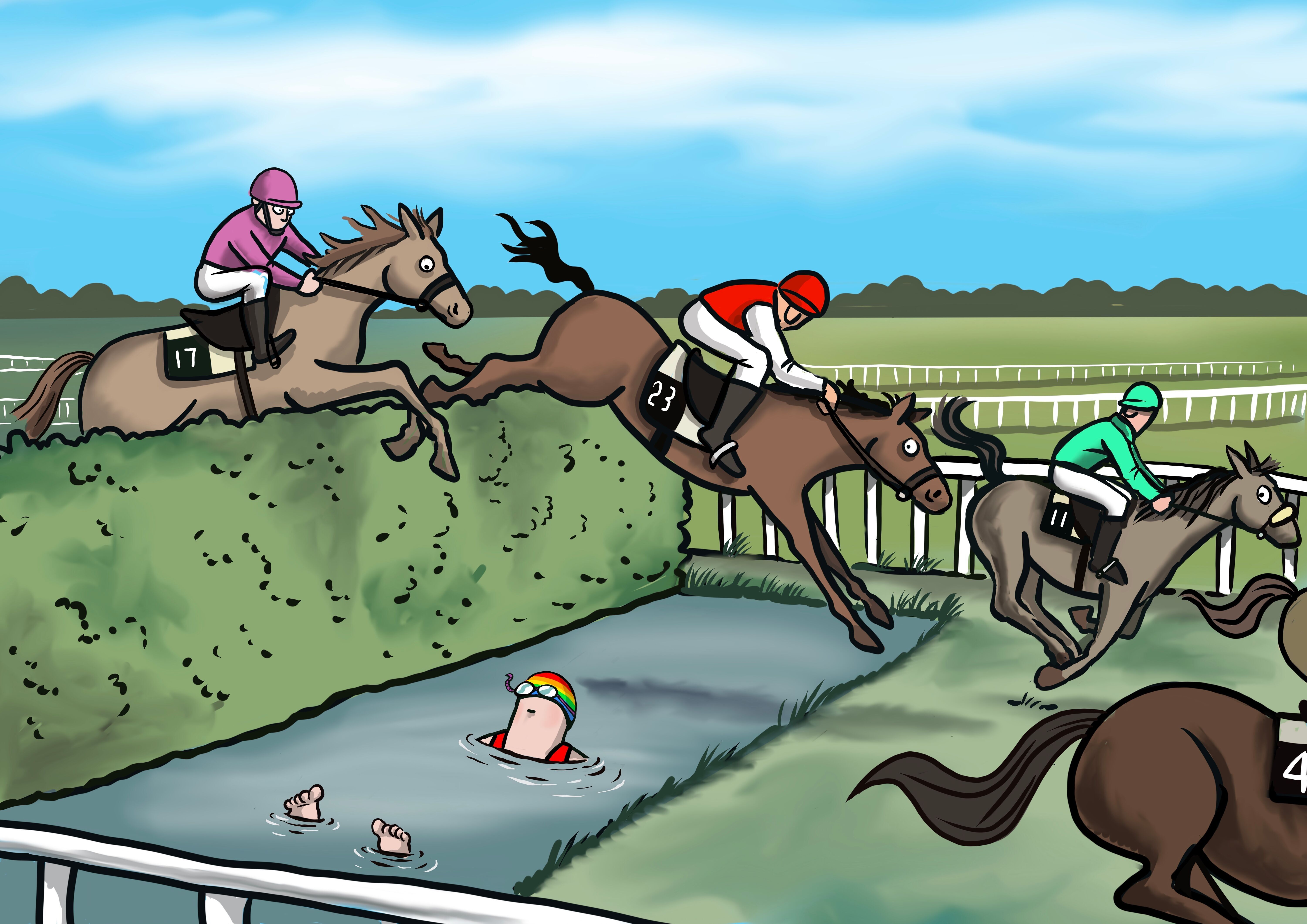 Flocker | Grand National | Biglietto di auguri vuoto Kimmer