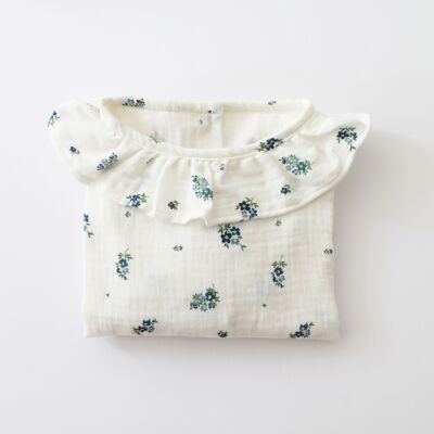 BLUSA FLORES AZUL