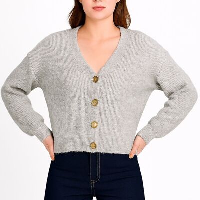 Cardigan en laine AP131 – Élégance naturelle et confort
