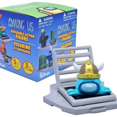 Among Us – Figurines d'action à construire 9 cm – Série 2 – Boîte Surprise – 5 modèles à collectionner