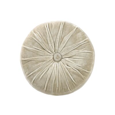 Mini coussin rond en velours fait main, Biscotti - 28 cm