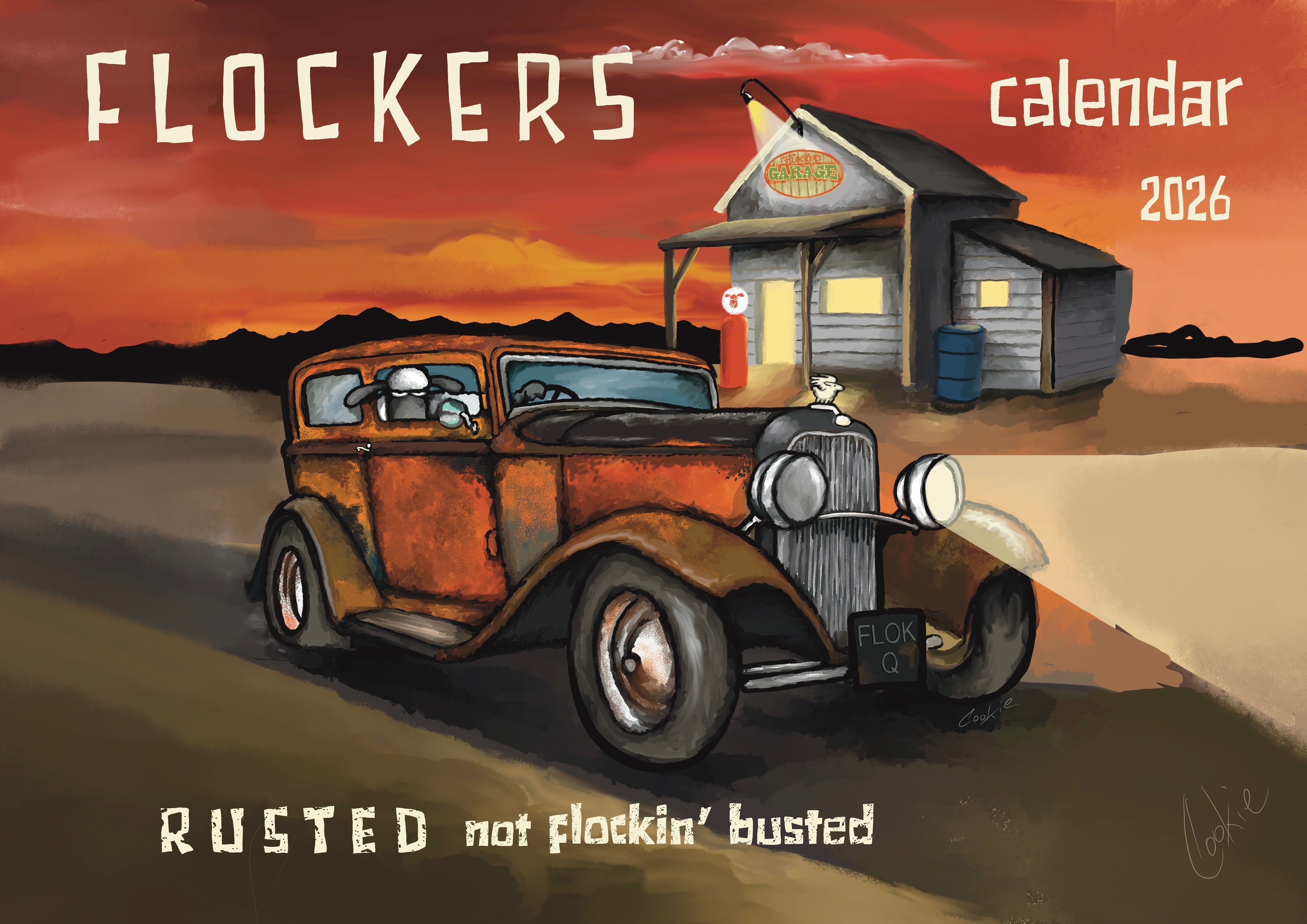 Flocker | Calendario da parete A4 2026