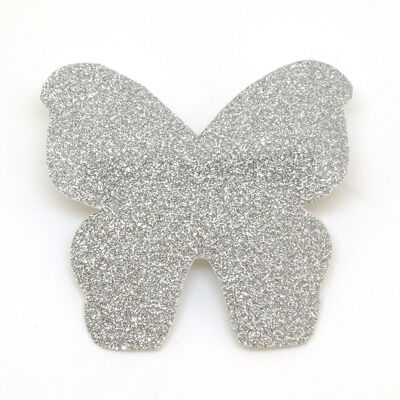 Barrette papillon paillette