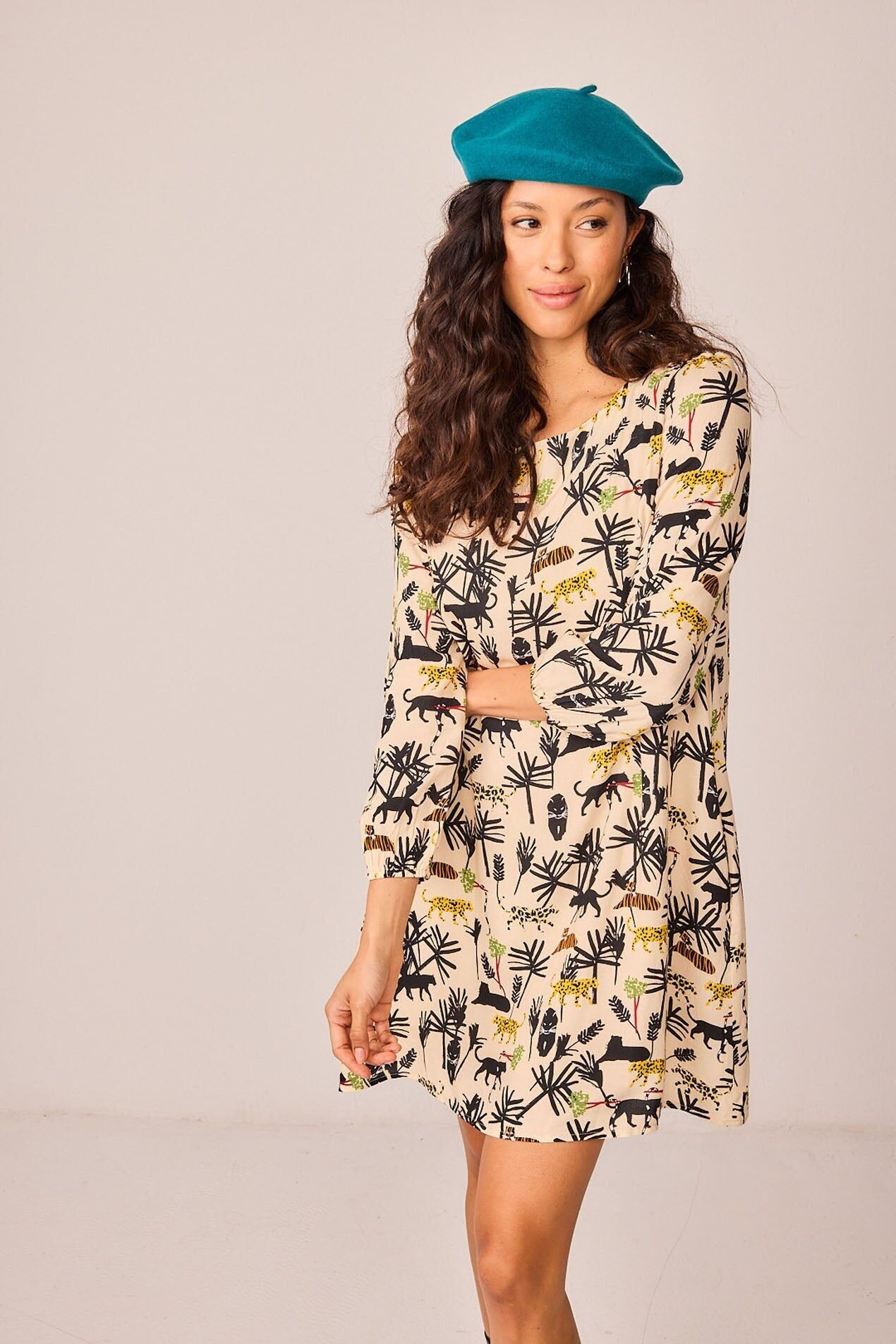 Abito corto Mulberry Jungle