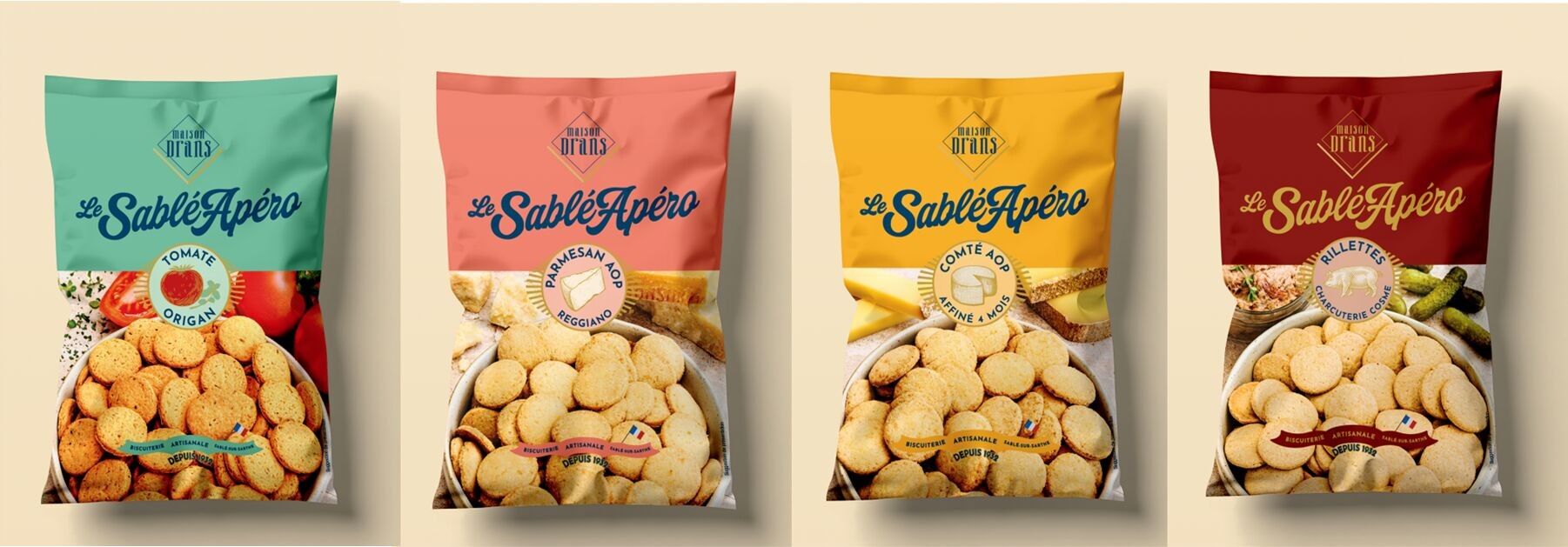 Pacchetto scoperta di tutti i nostri biscotti Apéro Shortbread!